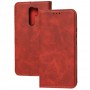 Чохол книжка для Xiaomi Redmi 9 Black magnet червоний