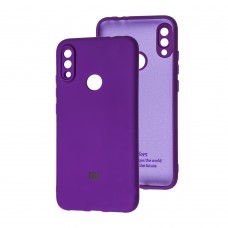 Чехол для Xiaomi Redmi Note 7 Silicone Full camera фиолетовый / purple