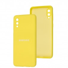 Чехол для Samsung Galaxy A02 (A022) Full camera желтый / yellow