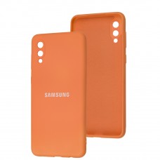 Чохол для Samsung Galaxy A02 (A022) Full camera рожевий / pink