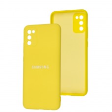 Чехол для Samsung Galaxy A02s/M02s Full camera желтый/yellow