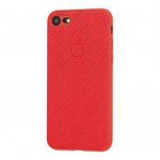 Чехол Carbon New для iPhone 7 / 8 красный
