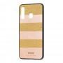 Чохол для Samsung Galaxy A20/A30 woto з блискітками золотистий