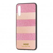 Чехол для Samsung Galaxy A50 / A50s / A30s woto с блестками розовый