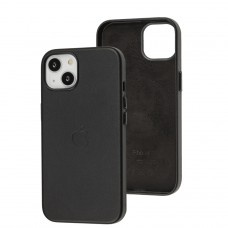 Чехол для iPhone 13 Leather with MagSafe черный