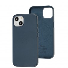 Чехол для iPhone 13 Leather with MagSafe indigo blue