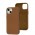 Чехол для iPhone 13 Leather with MagSafe saddle brown