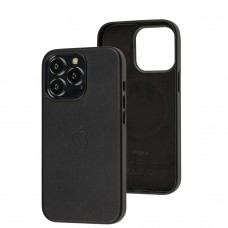 Чохол для iPhone 13 Pro Leather with MagSafe чорний