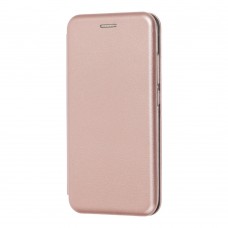 Чохол книжка Premium для Xiaomi Redmi 6A рожево-золотистий