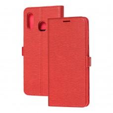 Чохол книжка Samsung Galaxy A20 / A30 Side Magnet червоний