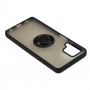 Чехол для Samsung Galaxy A22 (A225) LikGus Edging Ring черный / красный