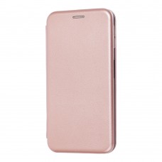 Чохол книжка Premium для Samsung Galaxy A7 2018 (A750) рожево-золотистий