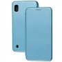 Чехол книжка Premium для Samsung Galaxy A10 (A105) голубой
