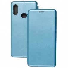 Чехол книжка Premium для Samsung Galaxy A10s (A107) голубой