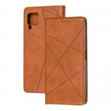 Чехол книжка Business Leather для Huawei P40 Lite коричневый