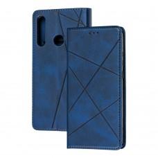 Чохол книжка Business Leather для Huawei Y6P синій