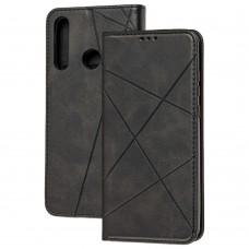 Чехол книжка Business Leather для Huawei Y6P черный
