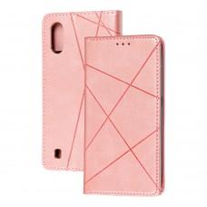 Чохол книжка Business Leather для Samsung Galaxy A01 (A015) рожевий