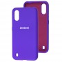 Чехол для Samsung Galaxy A01 (A015) Silicone Full фиолетовый