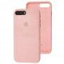 Чохол для iPhone 7 Plus / 8 Plus Alcantara 360 рожевий пісок