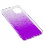 Чехол для iPhone 11 Pro Max HQ Silicone Confetti фиолетовый