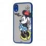 Чохол для iPhone Xr Picture shadow matte minnie mouse / dark blue