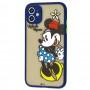 Чохол для iPhone 11 Picture shadow matte minnie mouse / dark blue