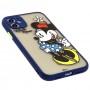 Чохол для iPhone 11 Picture shadow matte minnie mouse / dark blue