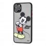 Чохол для iPhone 11 Pro Max Picture shadow matte Mickey Mouse чорний