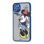 Чохол для iPhone 11 Pro Max Picture shadow matte minnie mouse / dark blue