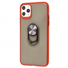 Чехол для iPhone 11 Pro Max LikGus Maxshield Magnetic Ring красный