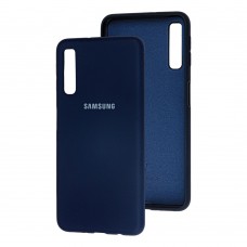 Чехол для Samsung Galaxy A7 2018 (A750) Silicone Full темно-синий