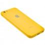 Чохол New glass для iPhone 6/6s жовтий