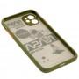 Чохол для iPhone 11 Picture shadow matte space nasa / army green