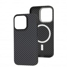Чехол для iPhone 14 Pro Carbon MagSafe black