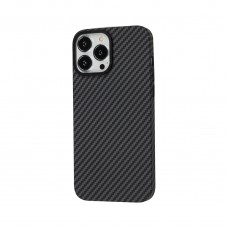 Чохол для iPhone 14 Pro Max Carbon MagSafe black