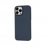 Чохол для iPhone 13 Pro Max Carbon MagSafe blue