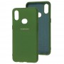 Чохол для Samsung Galaxy A10s (A107) Silicone Full зелений / dark green