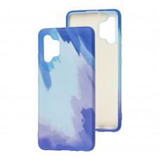 Чехол для Samsung Galaxy A32 (A325) Wave Watercolor blue