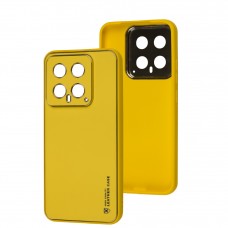 Чохол для Xiaomi 14 Leather Xshield yellow