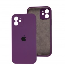 Чехол для iPhone 12 Silicone Slim Full camera purple