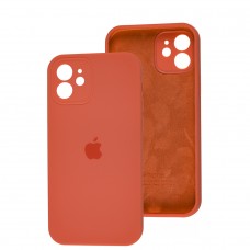 Чехол для iPhone 12 Silicone Slim Full camera pink citrus