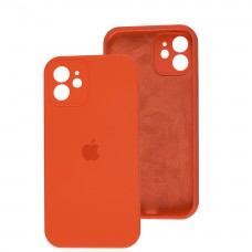 Чехол для iPhone 12 Silicone Slim Full camera orange