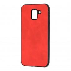 Чехол для Samsung Galaxy J6 2018 (J600) Mood case красный