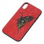 Чохол для iPhone Xr WK design червоний "метелик"