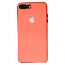 Чехол для iPhone 7 Plus / 8 Plus Silicone case матовый коралловый