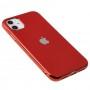 Чохол для iPhone 11 Silicone case матовий (TPU) червоний