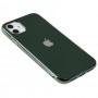 Чохол для iPhone 11 Silicone case матовий (TPU) темно-зелений