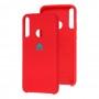Чехол для Huawei P40 Lite E Silky Soft Touch темно-красный