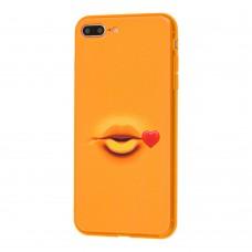 Чохол для iPhone 7 Plus / 8 Plus Smile жовтий поцілунок